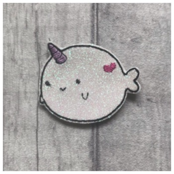 Narwhal feltie (white)