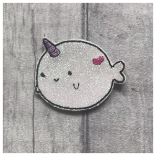 Narwhal feltie (white)
