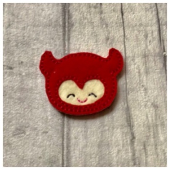 Devil head feltie