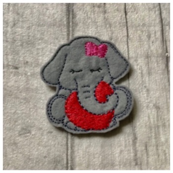 Elephant heart feltie