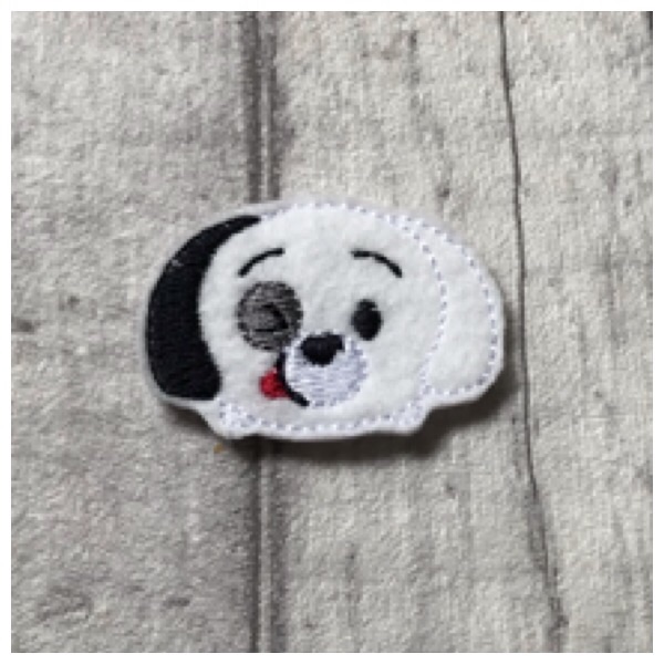 Patch dog head feltie