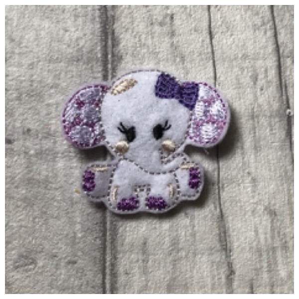 Baby girl elephant feltie lilac