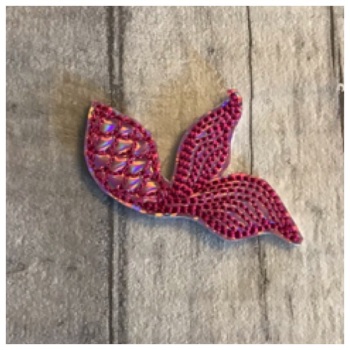 Mermaid tail feltie pink
