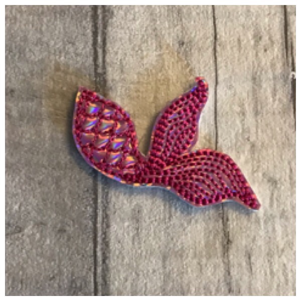 Mermaid tail feltie pink