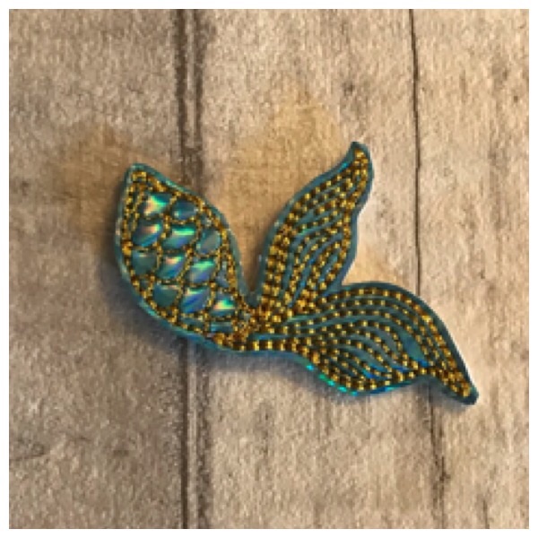 Mermaid tail feltie blue