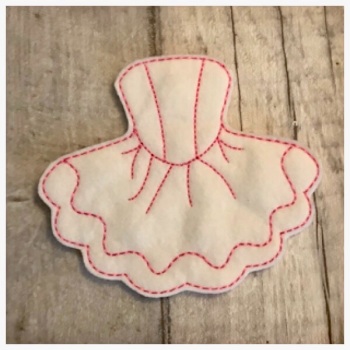 Tutu dress BH feltie white