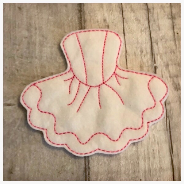 Tutu dress BH feltie white
