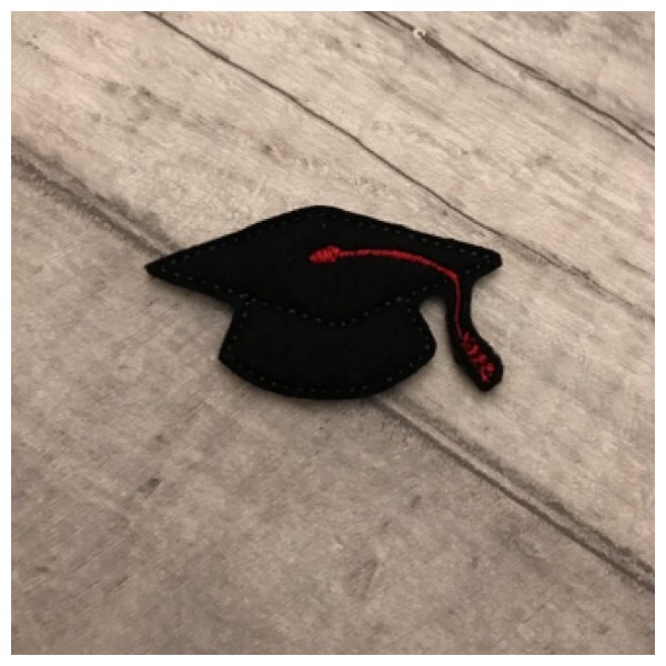 Graduation hat feltie
