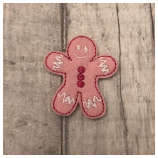 Gingerbread feltie pink