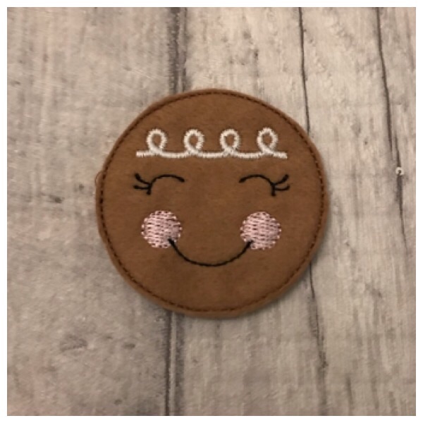 Gingerbread head feltie