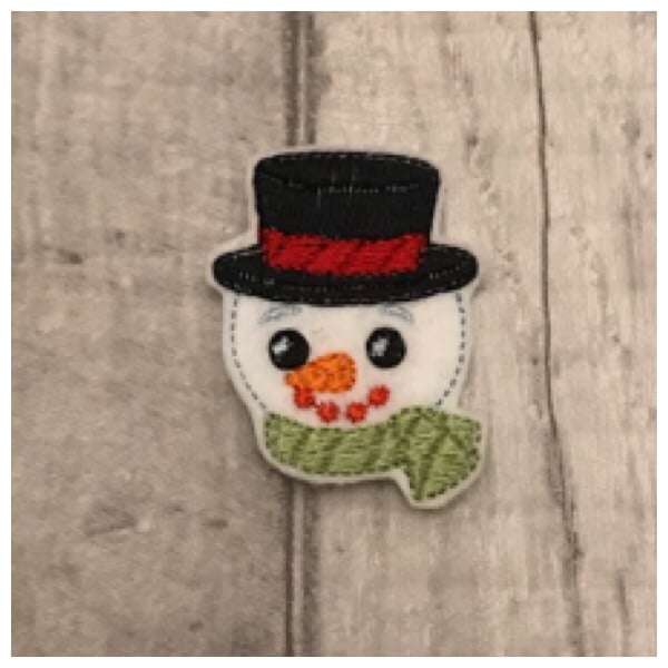 Mr snowman head feltie