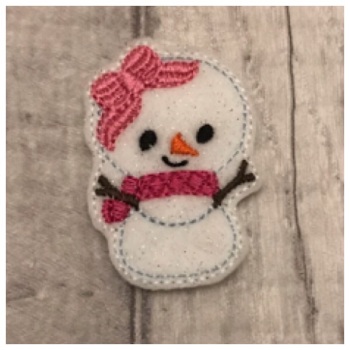 Girl snowman feltie