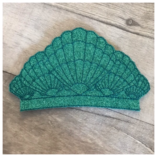 Shell crown slider Aqua