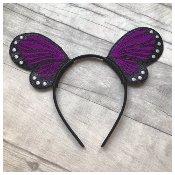 Butterfly wing sliders purple