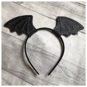 Bat wing headband sliders