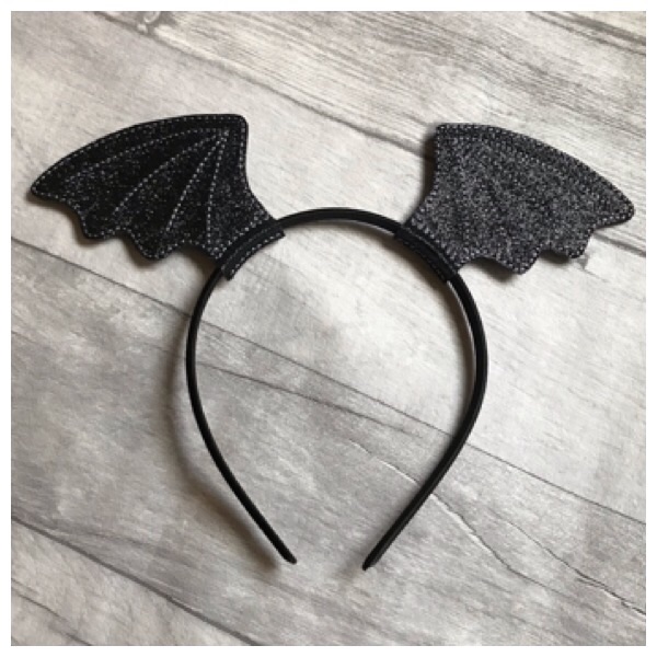 Bat wing headband sliders