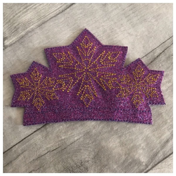 Snowflake tiara slider purple