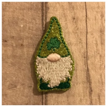 St Patrick day gnome feltie
