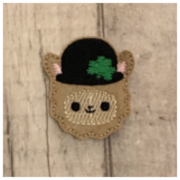 St Patrick day llama feltie