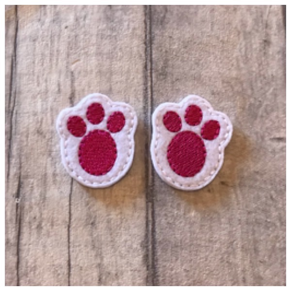 Bunny feet feltie