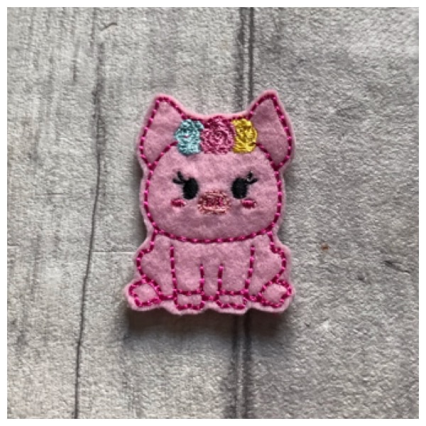 Cute girly piglet feltie