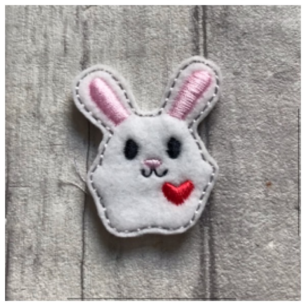 Bunny heart feltie