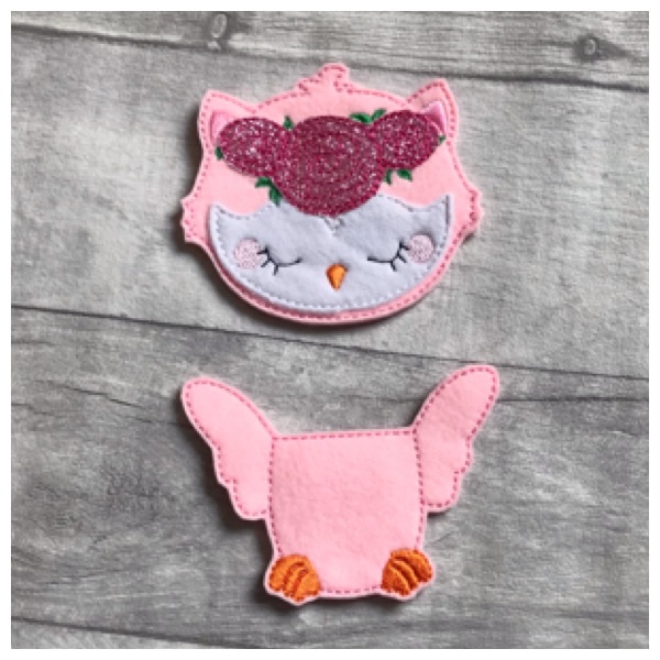Owl 2 part large feltie