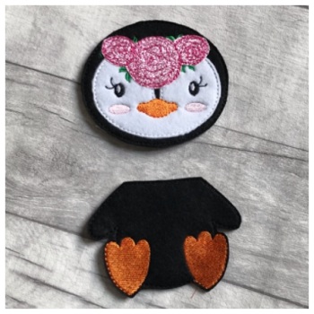 Penguin 2 part large feltie