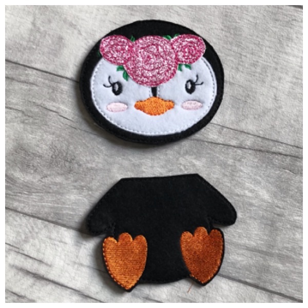 Penguin 2 part large feltie
