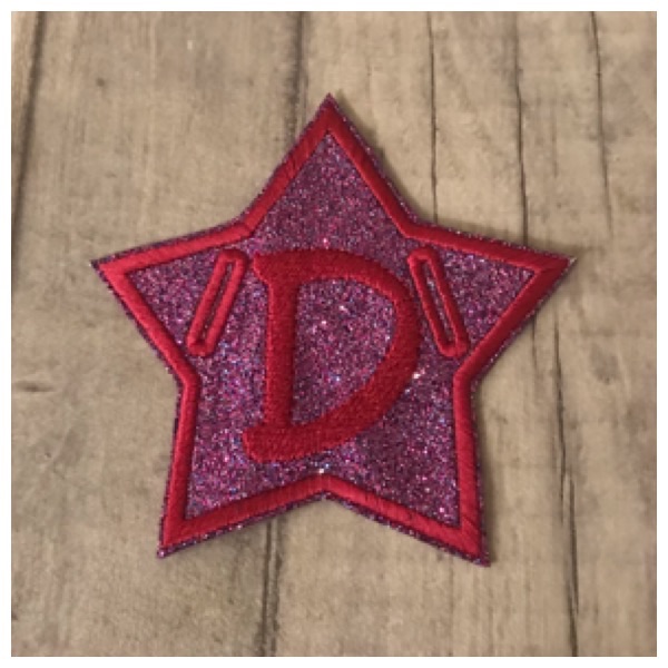 Star alphabet bunting (purple & pink) 