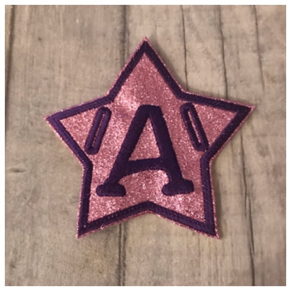 Star alphabet bunting (pink & purple) 