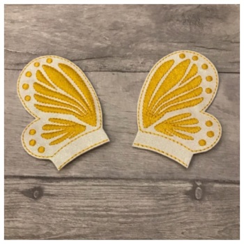Butterfly wing sliders yellow