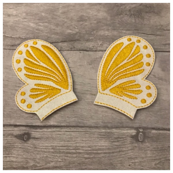 Butterfly wing sliders yellow