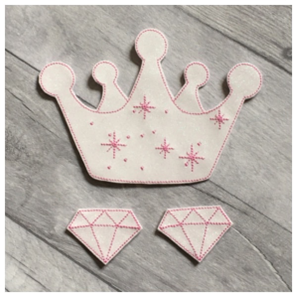 Crown bow holder set pink