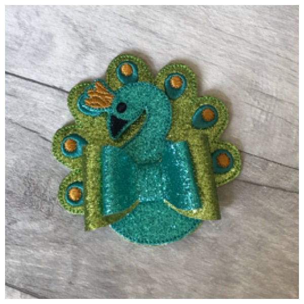 Elegant peacock bow parts 