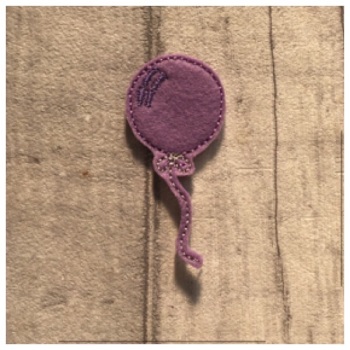 Balloon feltie lilac