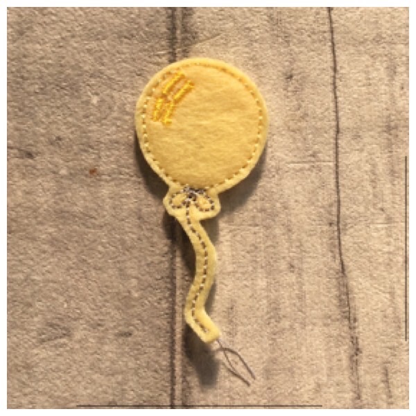 Balloon feltie lemon