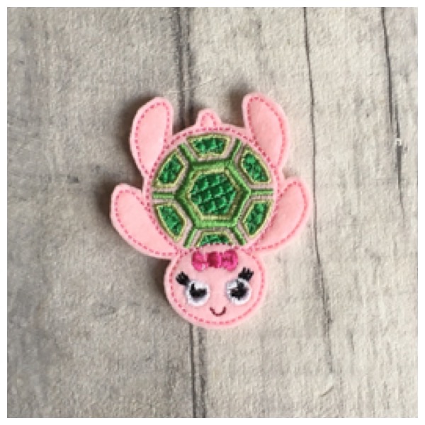 Smiley turtle feltie girl