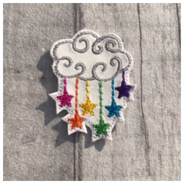 Rainbow star cloud feltie