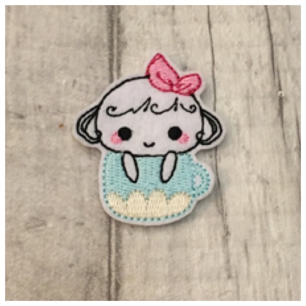 Lolly Girl in Tea Cup Feltie