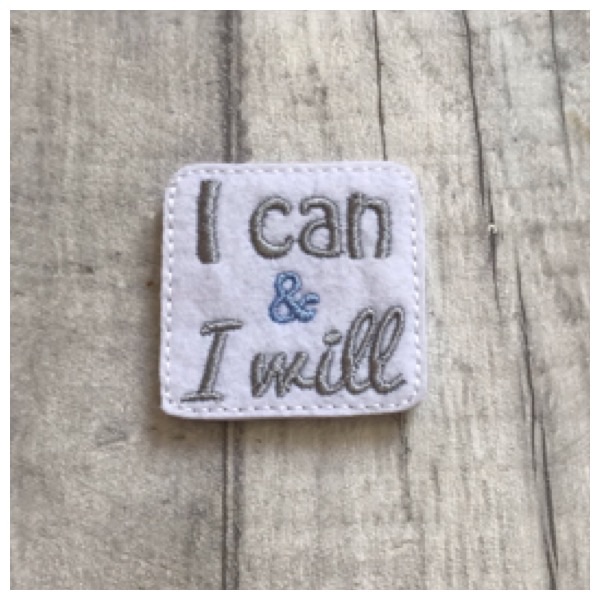 I Can & I Will feltie blue