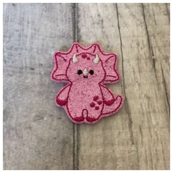 Dino Girl Feltie pink