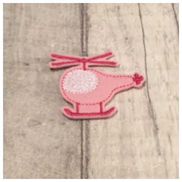 Helicopter feltie pink