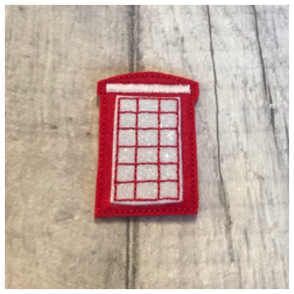 Red Telephone Box feltie