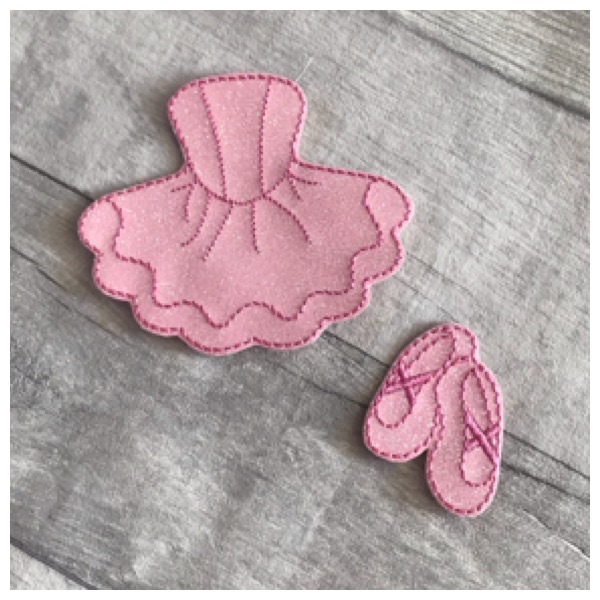 Tutu Dress feltie bundle pink glitter 