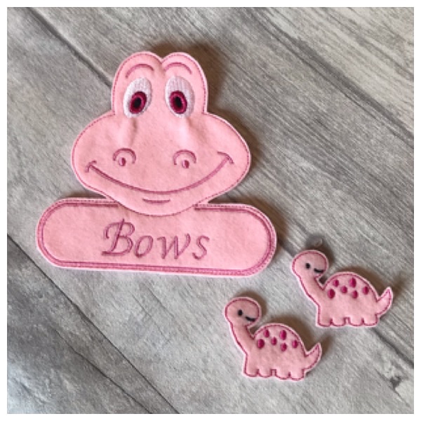 Personalised Dino set pink