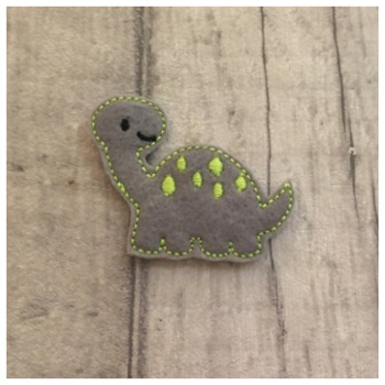 Dinosaur feltie grey