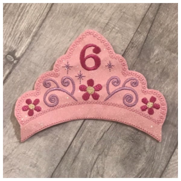 Birthday crown headband slider