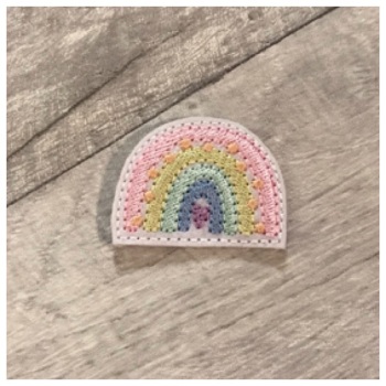 Dot Rainbow Feltie pastel