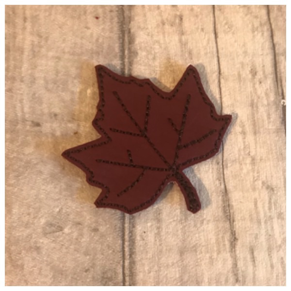 Leaf Feltie Burgandy